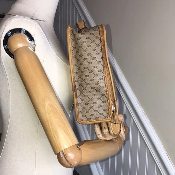 GUCCI Ophidia Micro GG Top Handle Full Zipper Travel Carry Case Vintage
